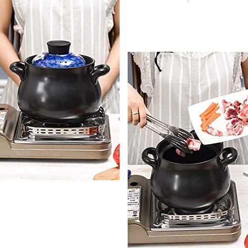 Nordic Round Ceramic Casserole Pot - 4.5L Oven Safe Baking Dish, Saucepan & Cookware for Kitchen - Perfect for Stews, Casseroles & Family Dinners