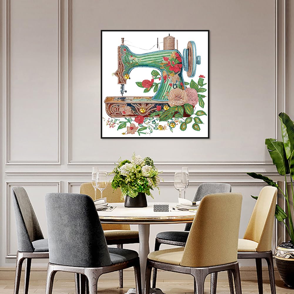 5D Diamond Painting Kits for Adults Beginners - Special Shape Crystal Rhinestones Art | DIY Home Wall Decor Gift (12×12 Inch) | Perfect for Stress Relief, Craft Projects & Sewing Room Decorations