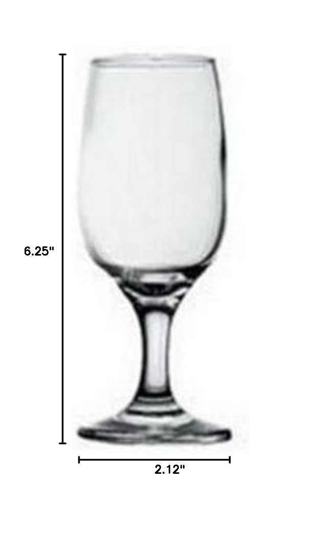 Premium 6.5oz Embassy Flutes & Wine Glasses Set - Elegant 6.25