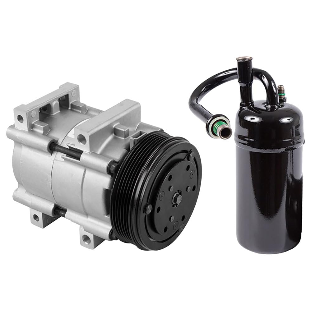 New AC Compressor with A/C Drier for 1994-1995 Ford Mustang | BuyAutoParts 60-86172R2 | Perfect for Cooling System Repair & Summer Driving Comfort