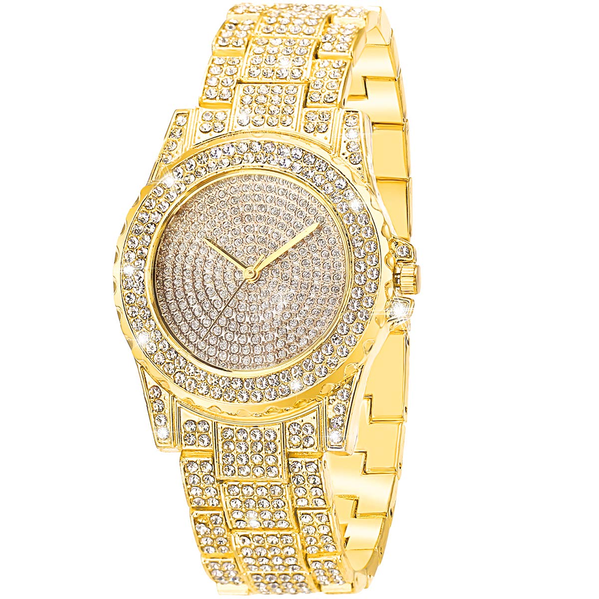 ManChDa Diamond Watch for Women - Iced Out Luxury Watch with Bling Rhinestones, Elegant & Stylish - Perfect for Parties, Weddings & Special Occasions