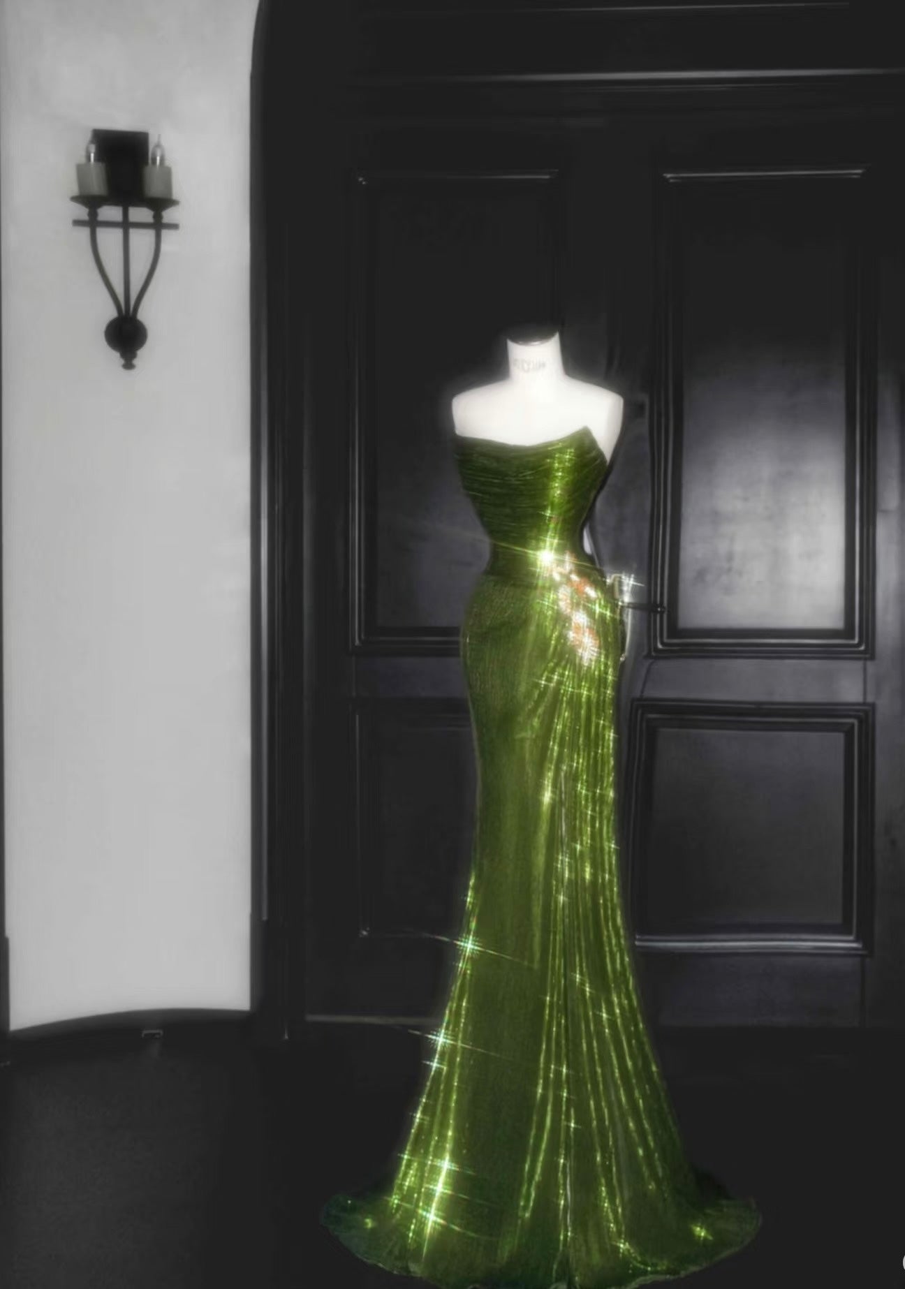 Mermaid Green Sequin Prom Dress for Women - Elegant Formal Evening Gown with Sparkling Sequins J6494 | Perfect for Homecoming, Prom Night, Wedding Guest & Special Occasions