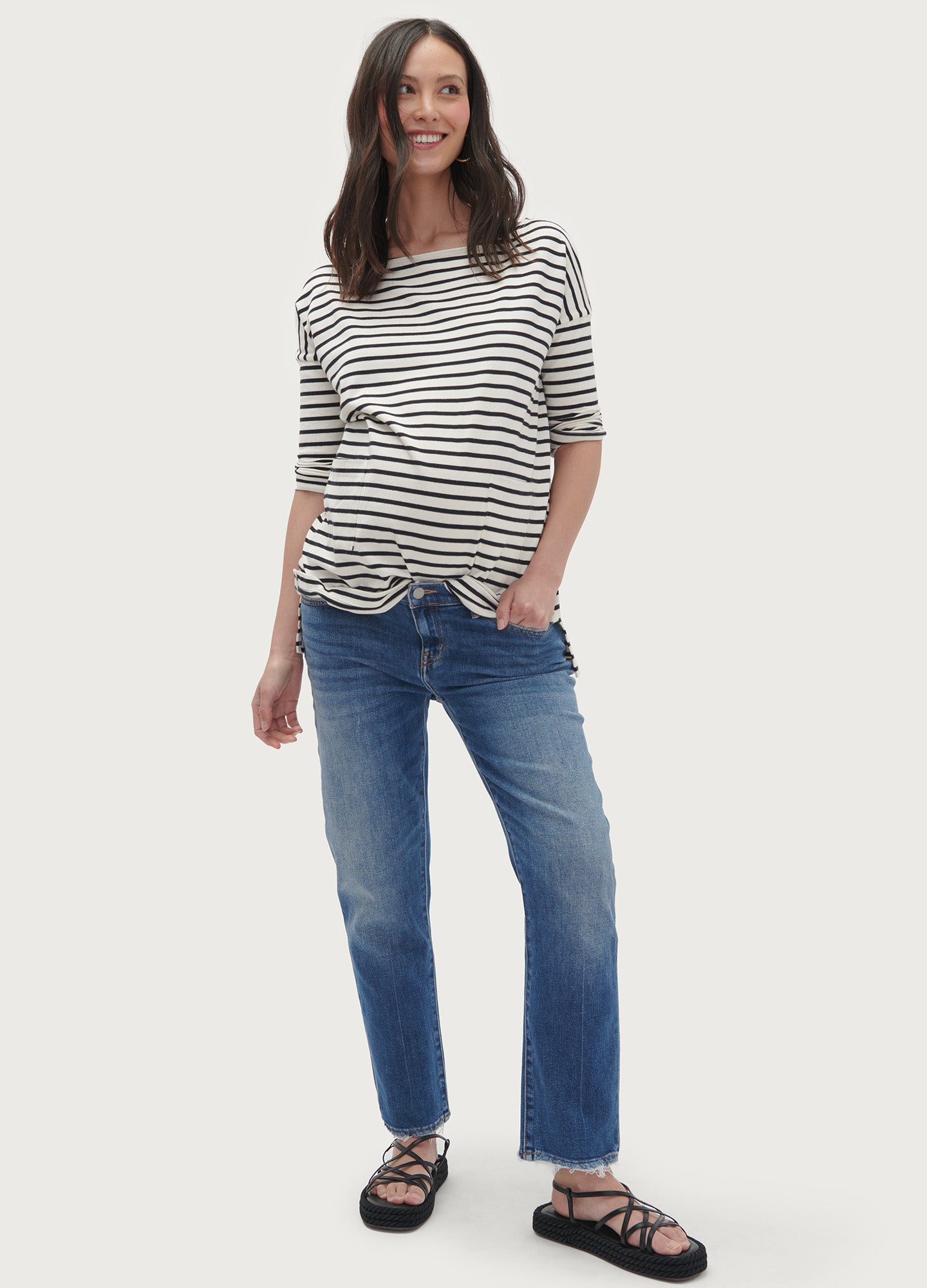 Best Stretchy Boyfriend Maternity Jeans for Pregnant Women - Comfortable Denim Pants for Everyday Wear & Pregnancy Fashion