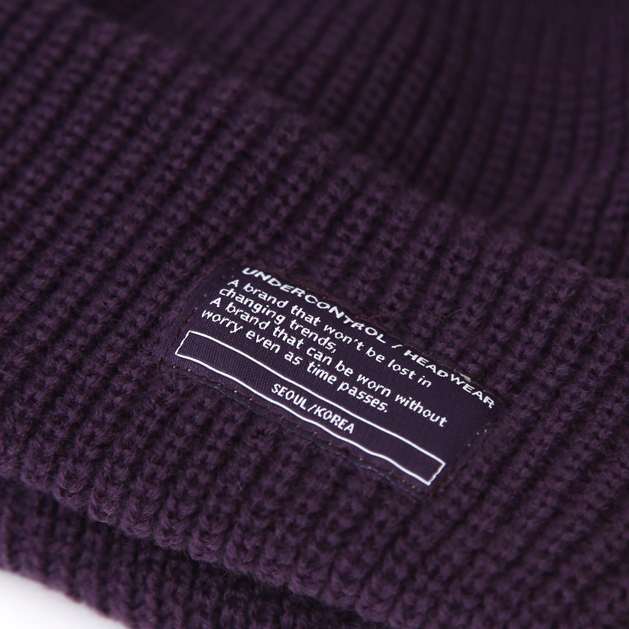 UNDERCONTROL Winter Fisherman Beanie for Men & Women - Unisex Knit Skull Cap, Roll-Up Watch Hat, Warm Docker Beanie in Multiple Colors - Perfect for Cold Weather, Outdoor Activities & Casual Wear