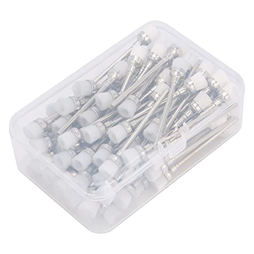 100pcs White Nail Drill Bit Cleaning Brush - Professional Manicure Tool Accessory for Salon & Home Use - Perfect for Cleaning & Maintaining Nail Drill Bits