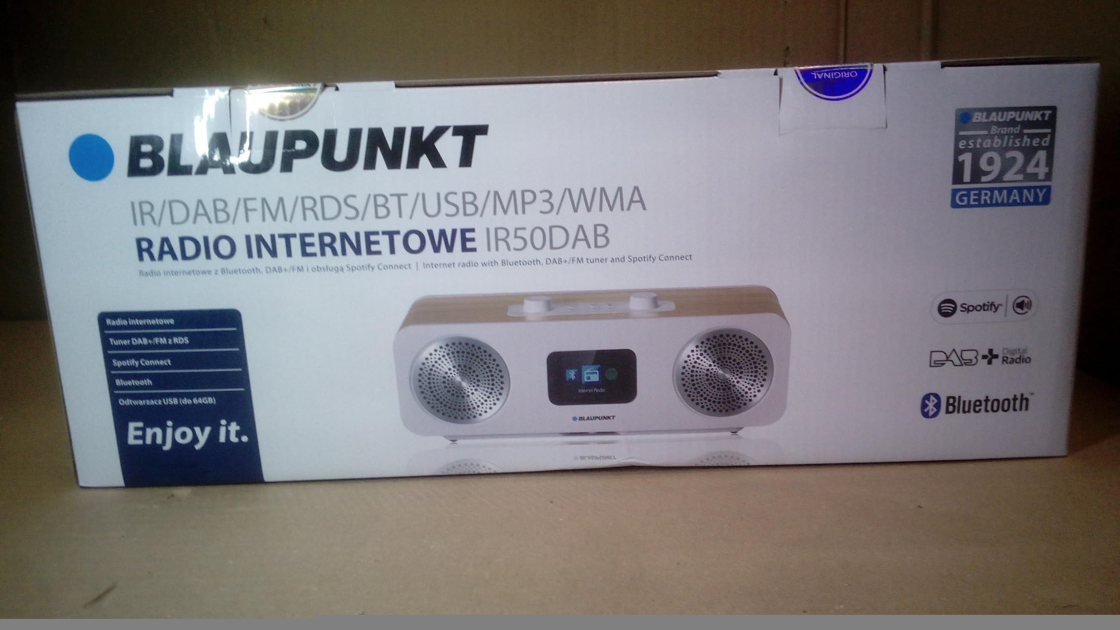Blaupunkt IR50DAB Internet Radio with Digital DAB+ & FM, White Wooden Design - Perfect for Home, Office, and Kitchen Use