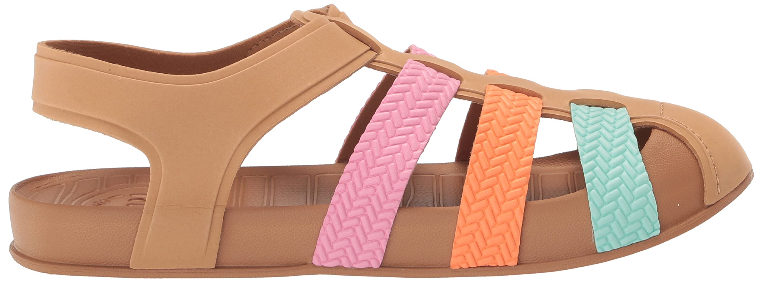 REEF Kids' Water-Friendly Beach Fisherman Sandal with Adjustable Velcro Strap & Closed Toe Design for Beach, Pool, and Outdoor Adventures