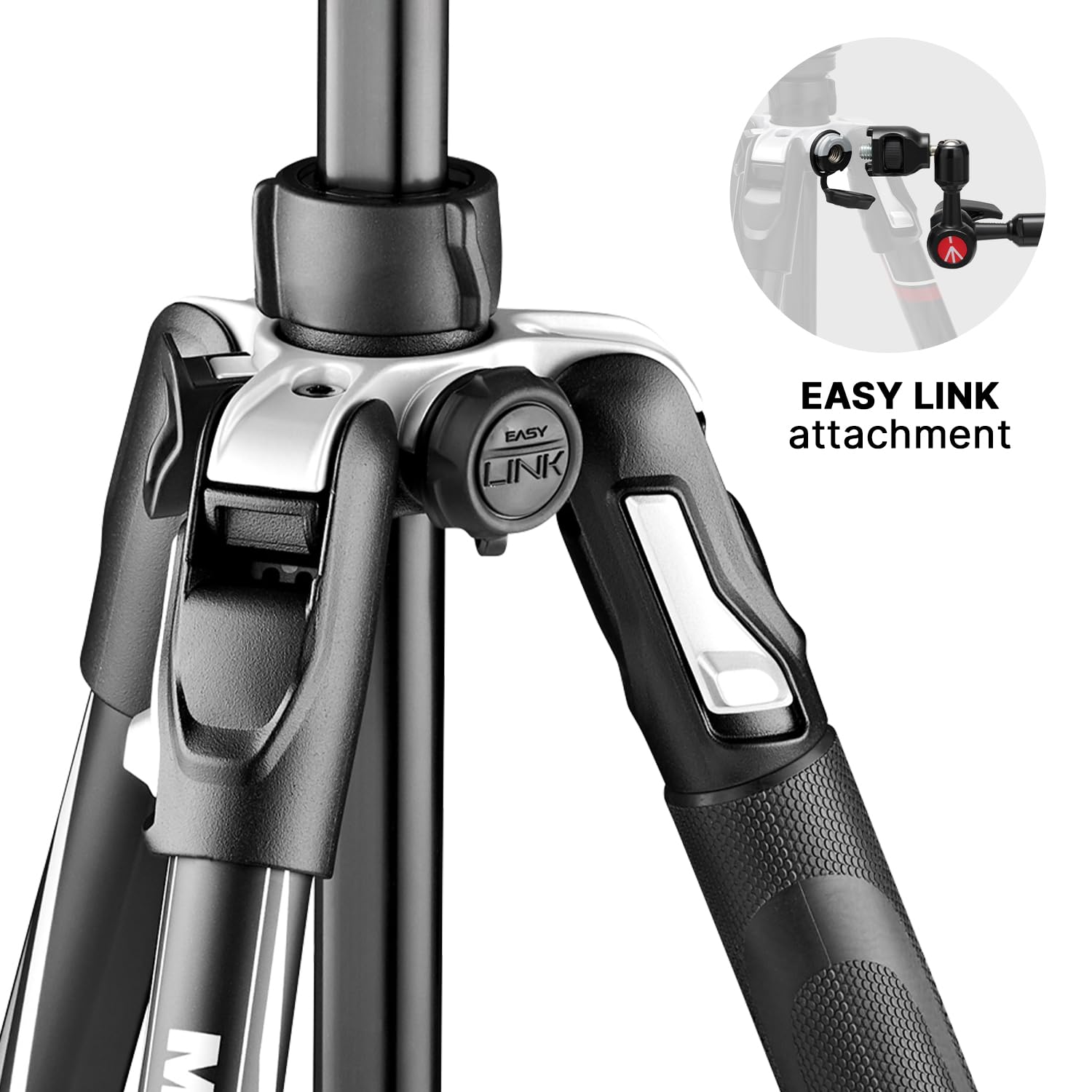 Manfrotto Befree Live 4-Section Carbon Fiber Video Tripod with Fluid Head - Lightweight Travel Tripod for DSLR Cameras, Mirrorless Cameras & Video Shooting - Perfect for Vlogging, Live Streaming & Outdoor Photography (Black/Silver)
