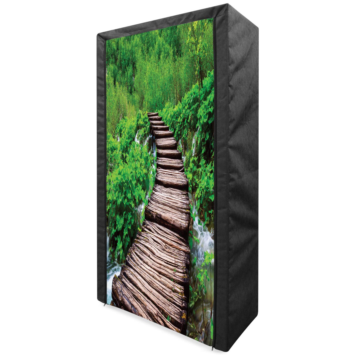 Ambesonne Forest Portable Fabric Wardrobe - 33.5