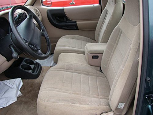 Durafit Custom Seat Covers for 1991-1997 Ford Ranger & Explorer | High Back 60/40 Split Bench with Console Opening | Gray Car Seat Protectors | Perfect for Off-Roading & Daily Commuting