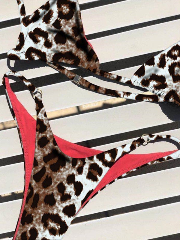 ZASUWA Women's Sexy Animal Print Bikini Set - Swimwear for Beach, Pool Party & Summer Vacation