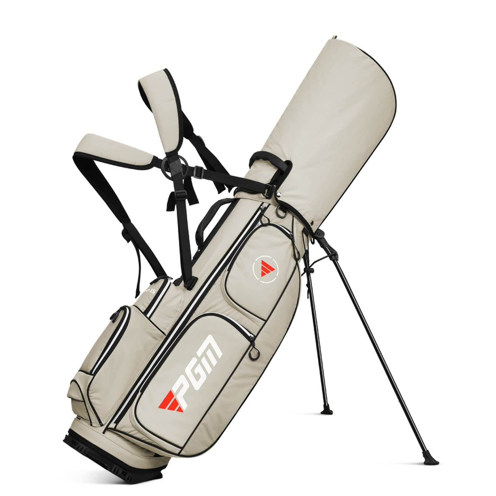 PGM Golf Stand Bag - Lightweight 5-Way Divider Golf Bag with Comfortable Strap & Stand | Waterproof & Durable Golf Club Bag for Men & Women | Perfect for Course Play, Driving Range & Travel | Portable Cart Compatible Golf Bag