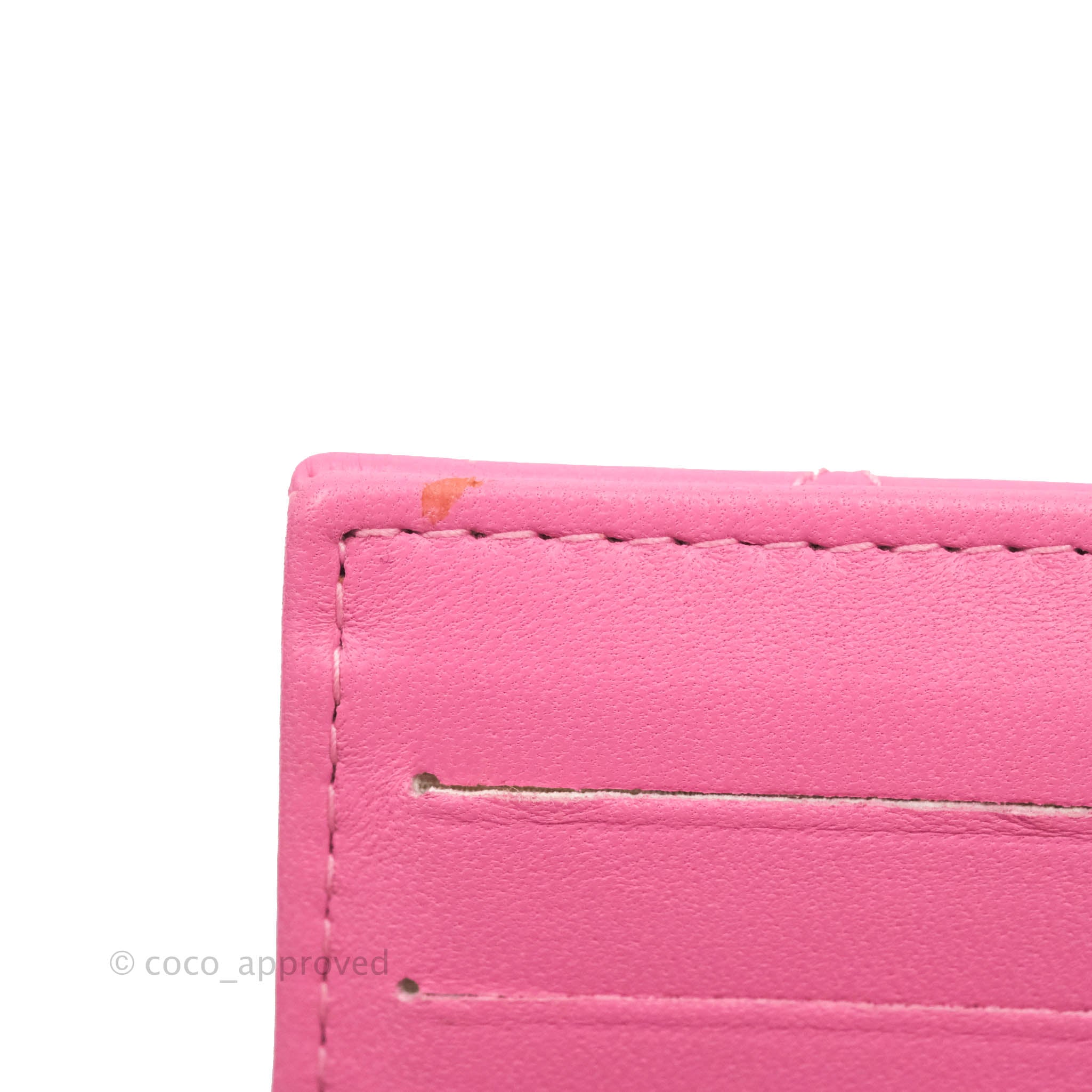 Chanel Classic Flap Wallet in Pink Lambskin Leather with Silver Hardware - Luxury Women's Wallet for Everyday Use & Special Occasions