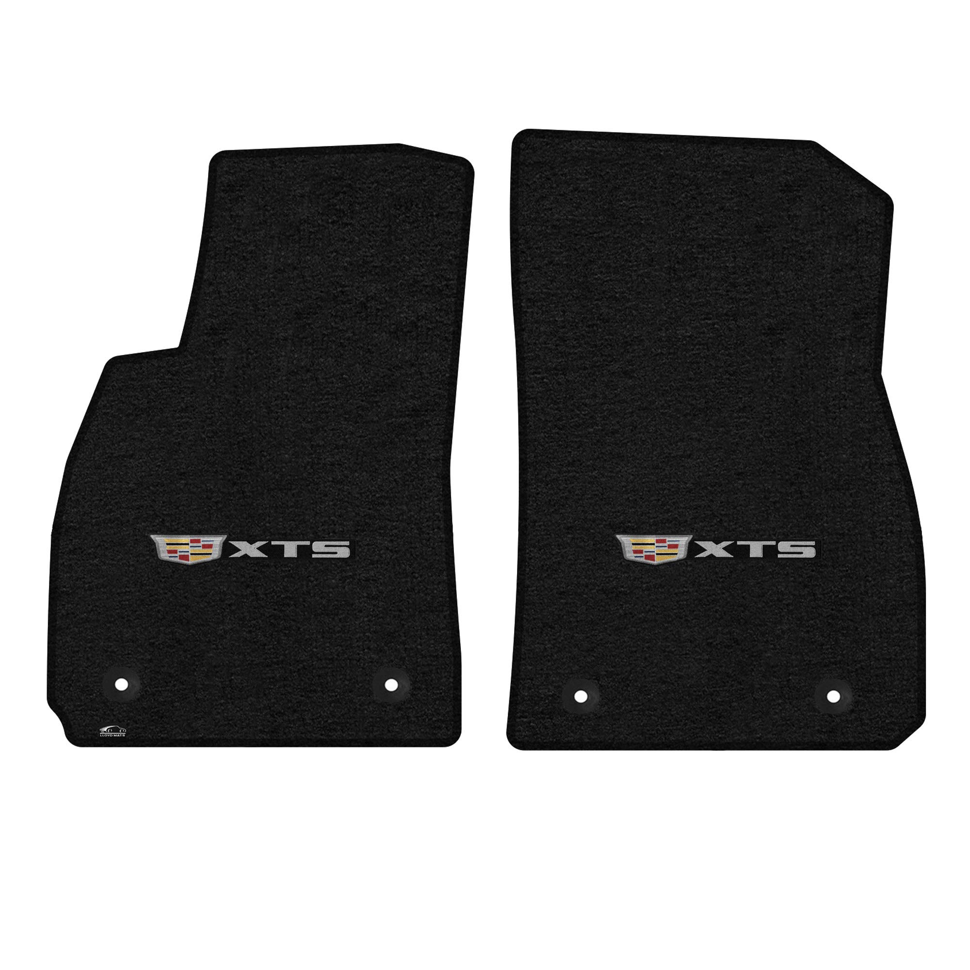 Premium Custom-Fit Carpeted Floor Mats for Cadillac XTS 2016 - Luxury Car Floor Liners with Centered Logo (2-Piece Set, Charcoal) | Perfect for All-Weather Protection & Enhanced Interior Style