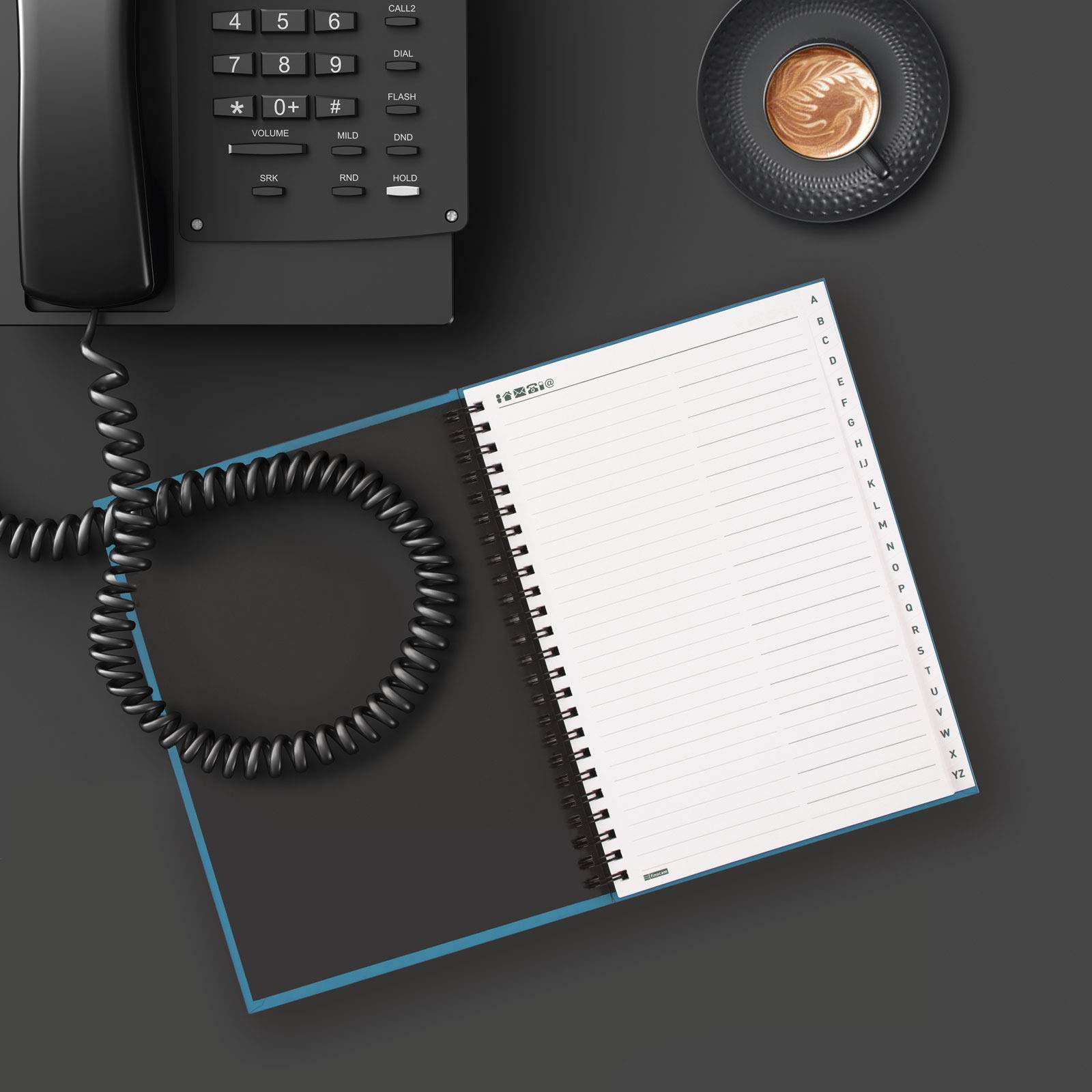 Blue Phone Book - Durable & Stylish Phone Organizer for Home, Office, and Travel | Perfect for Keeping Contacts, Notes, and Important Numbers Handy