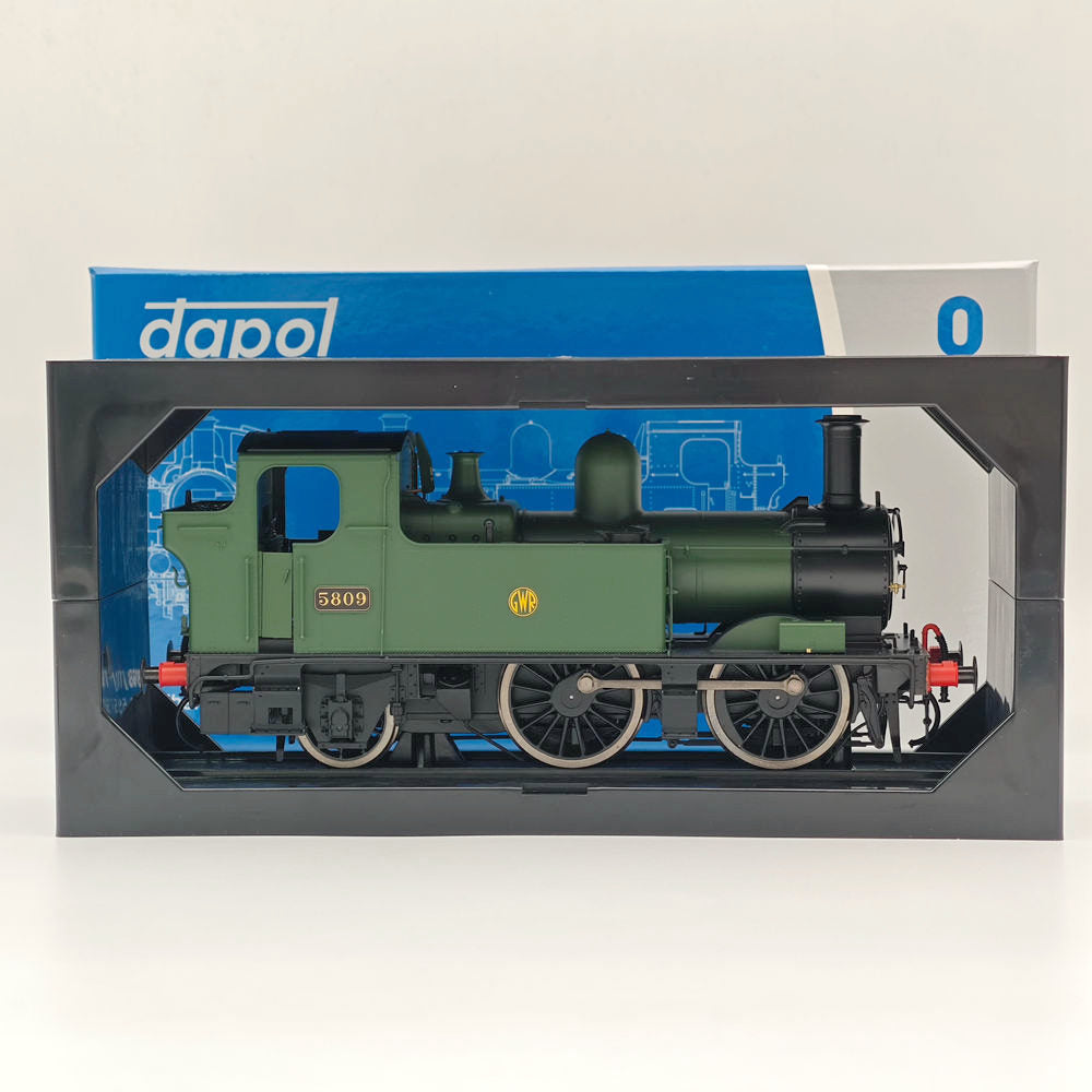 Dapol 7S-006-051 O Gauge 58xx Class GWR Shirtbutton Green 5809 21DCC Model Train Locomotive - Perfect for Railway Enthusiasts & Collectors