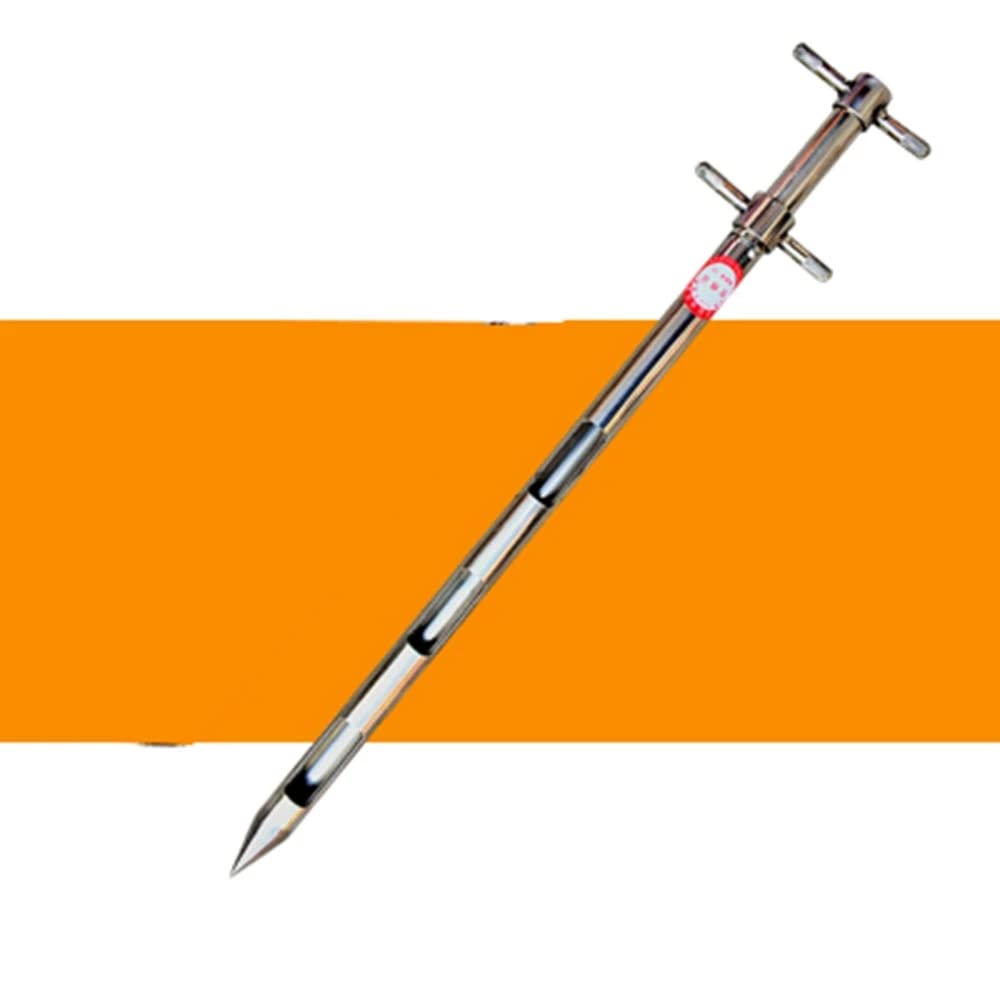 304 Stainless Steel Double Layer Rotary Powder Sampling Tube - Cement, Powder & Solid Sampler (0.5m/1.64ft) | Ideal for Construction, Lab Testing & Industrial Material Sampling