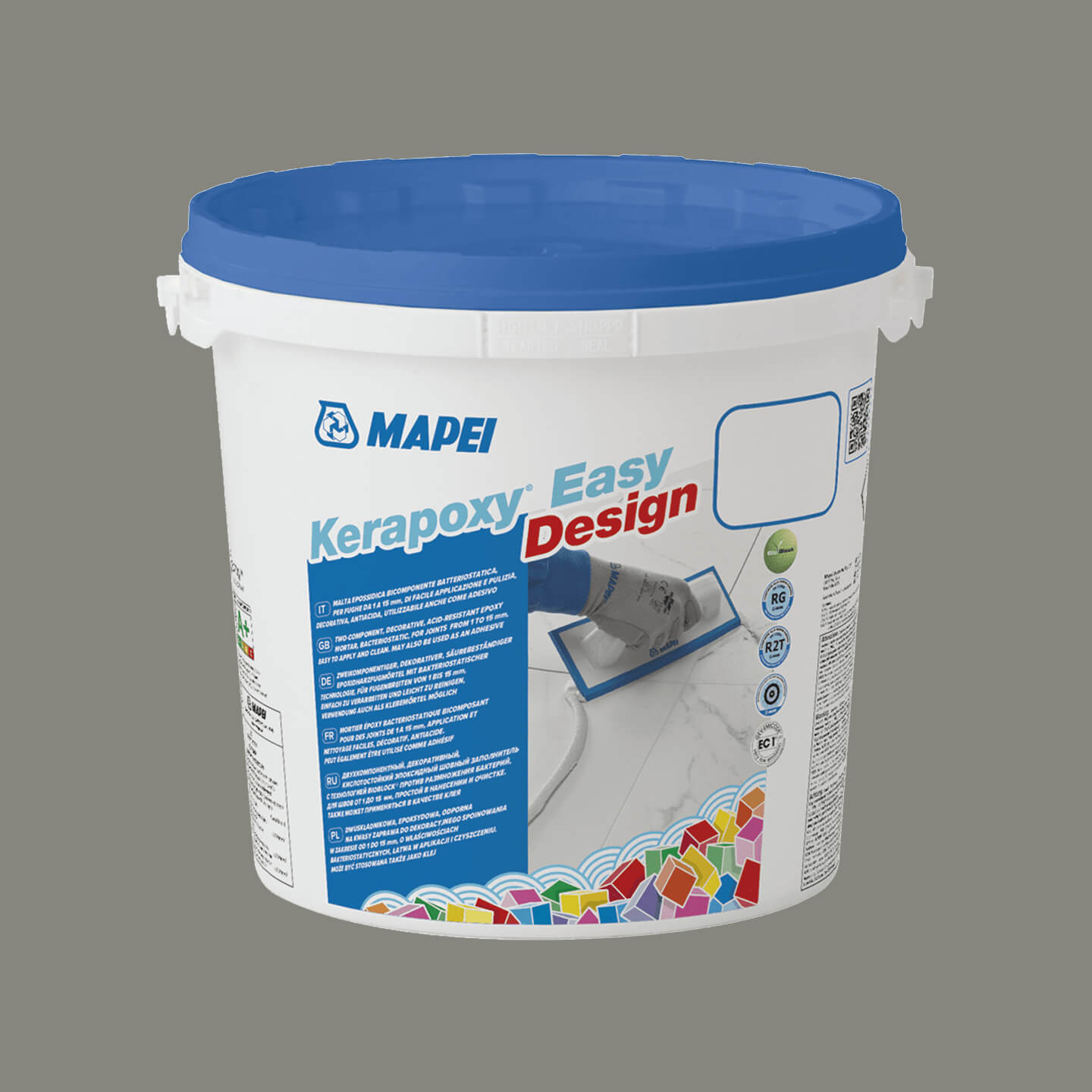 Mapei Kerapoxy Easy Design 3kg Cement Grey 113 - Premium Epoxy Grout for Tile & Stone - Perfect for Bathrooms, Kitchens & Commercial Floors