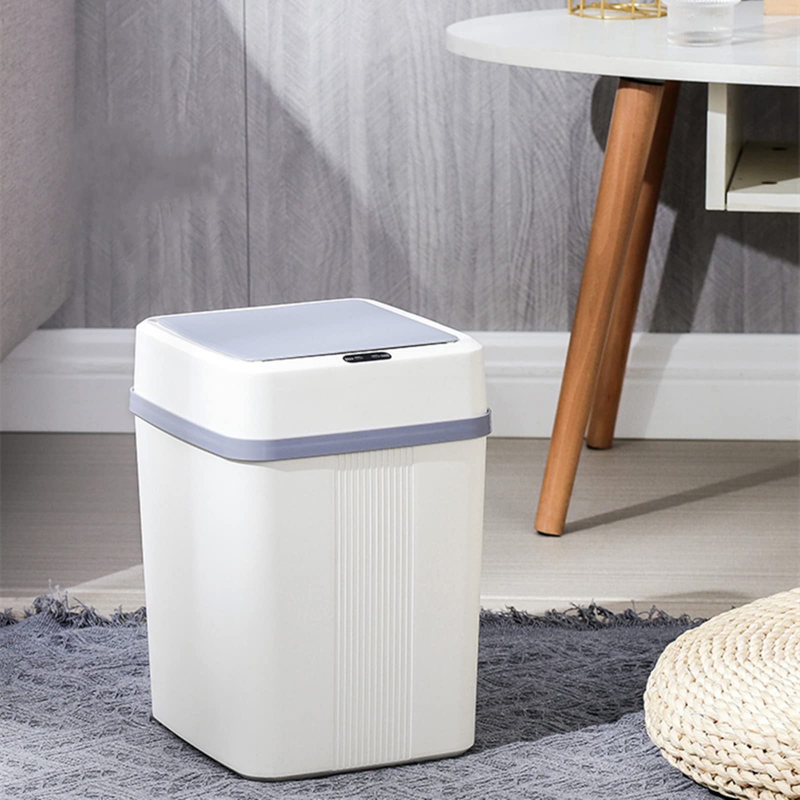 Touchless Sensor Trash Can 12L/3.2 Gallon - Automatic Lid Kitchen Bin with Motion Sensor for Waste & Recycling - Perfect for Kitchen, Living Room, Office & Bathroom