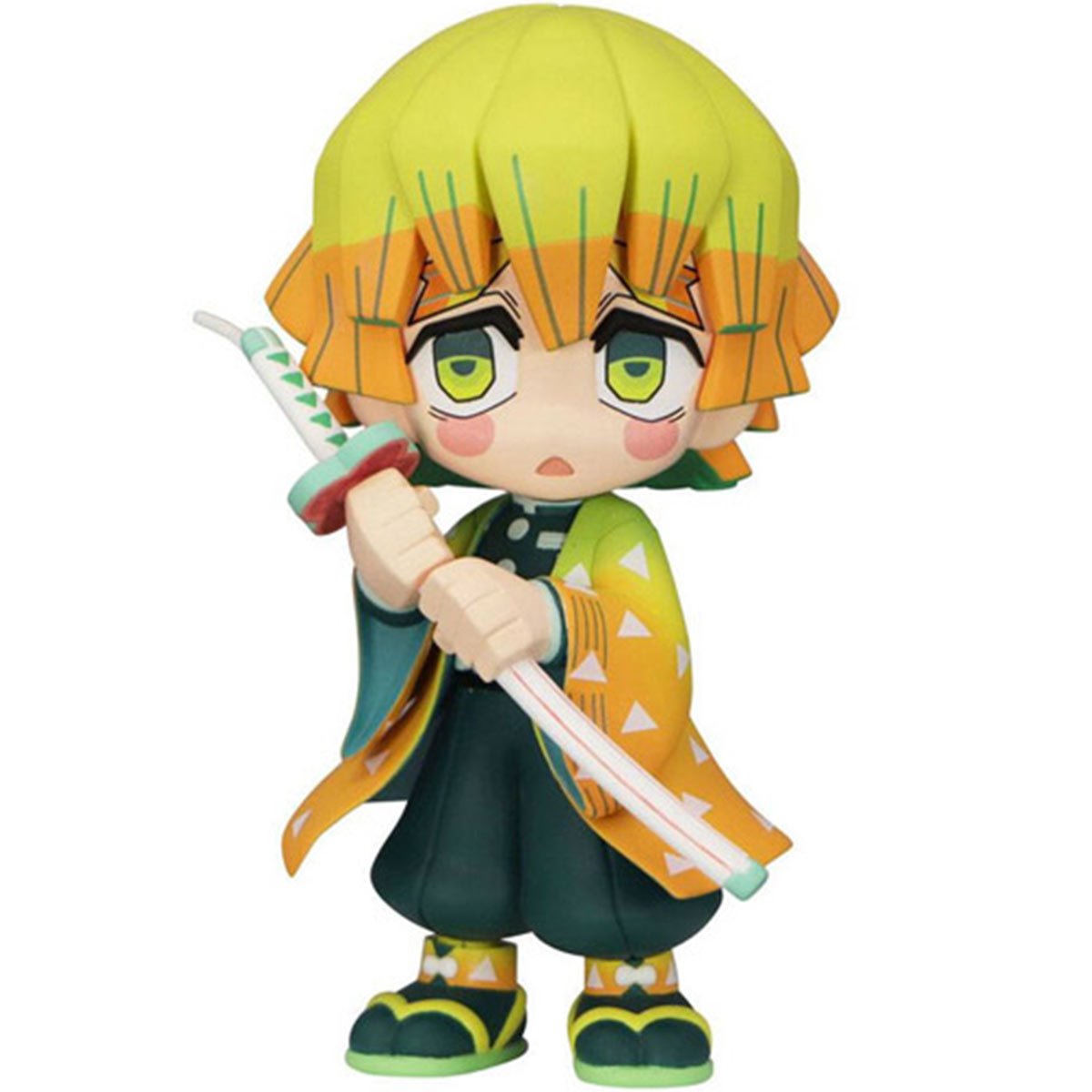 Demon Slayer: Kimetsu no Yaiba Agatsuma Zenitsu Anime Action Figure - Collectible Character Model for Fans, Home Decor & Gift Idea