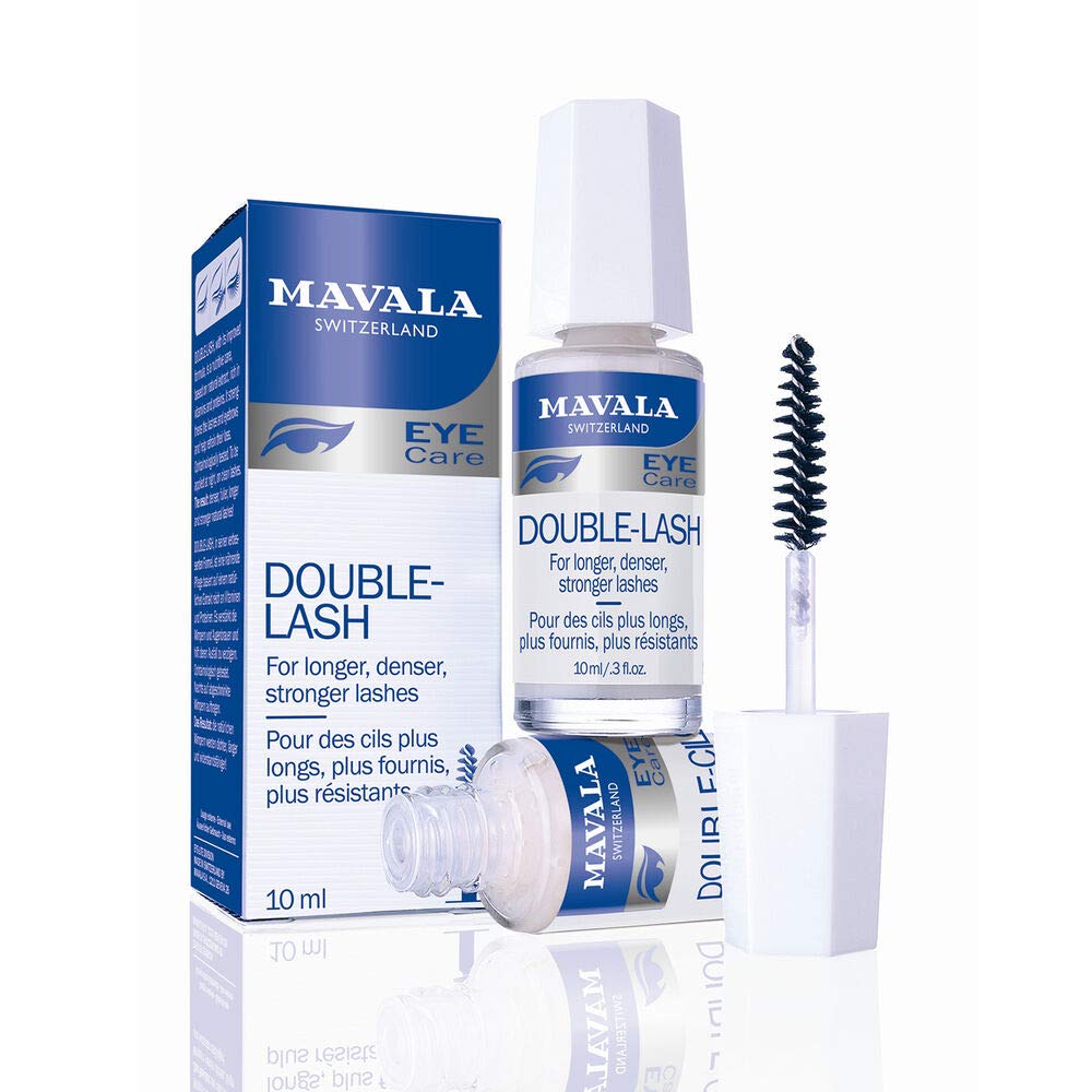 Mavala Double Lash Growth Serum - Natural Eyelash & Eyebrow Enhancer with Vitamins & Proteins | Ophthalmologist Tested for Longer, Thicker, Healthier Lashes | Perfect for Daily Use & Special Occasions