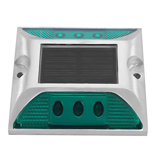 Solar Powered LED Road Stud Light - 6 Ultra-Bright LEDs, Durable Casting Aluminum, Waterproof Outdoor Pathway Lighting for Driveways, Walkways, Gardens & Parking Lots