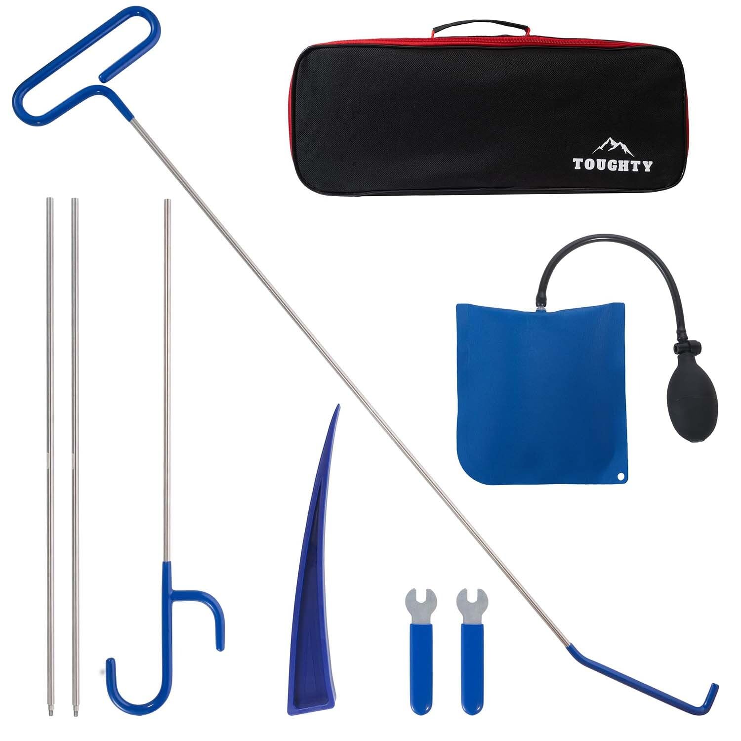 Toughty 9-Piece Portable Automotive Tool Set with Carrying Bag - Multi-Functional Emergency Repair Kit for Mechanics - Durable Hand Tools for Garage, Roadside Assistance & Car Maintenance - Essential Vehicle Repair Tools for DIY, Home Use & Professional Mechanics