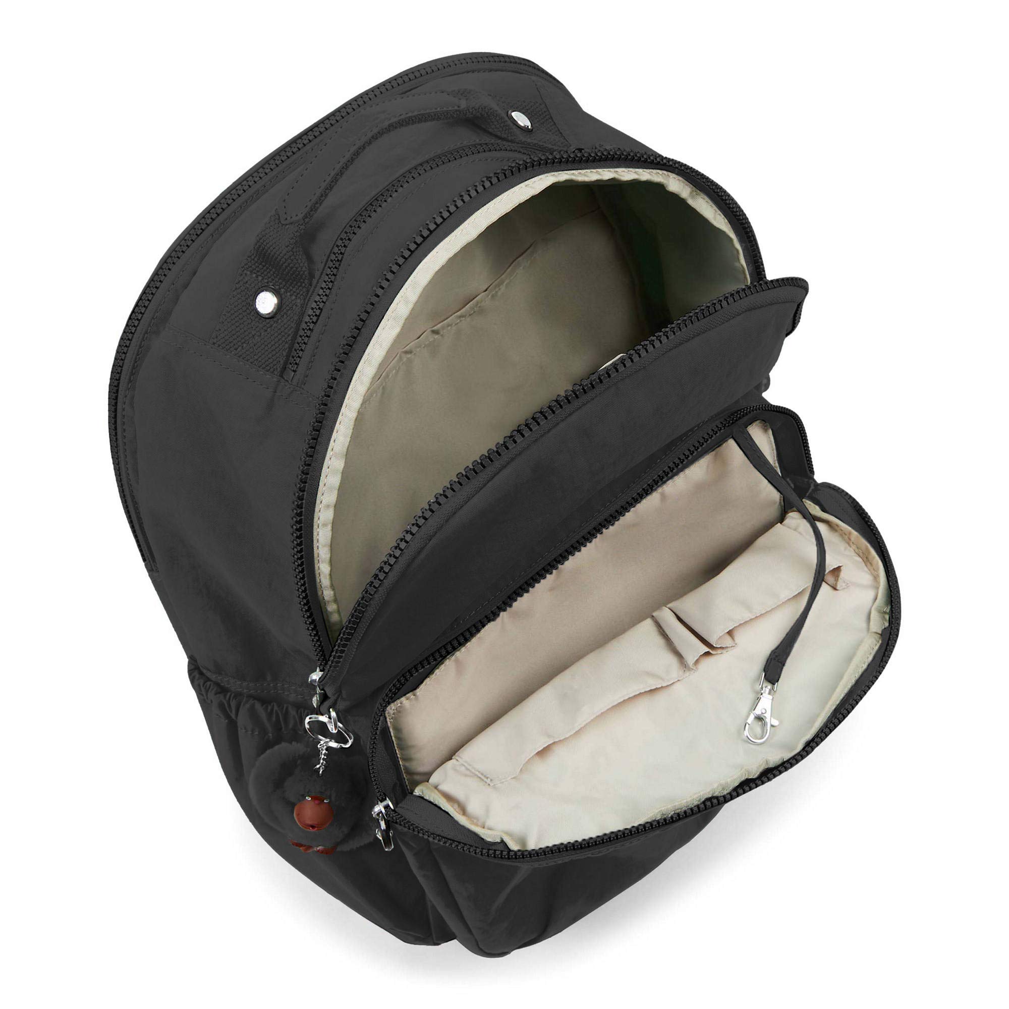Kipling Women's Seoul Go XL Backpack - Adjustable Padded Straps, Zip Closure, Black Tonal - Perfect for Work, Travel & College (One Size)