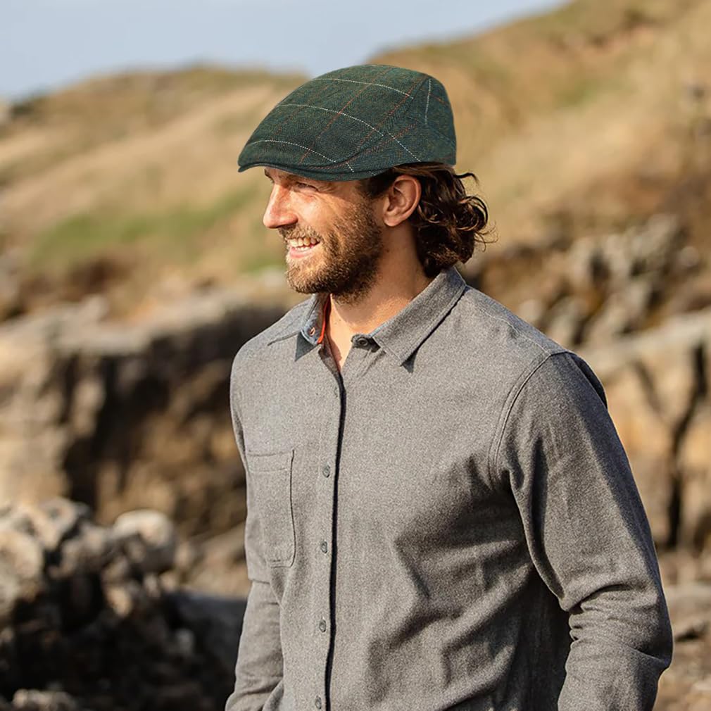 Stylish Men's Newsboy Hat - Winter Flat Ivy Gatsby Cap for Driving, Hunting & Outdoor Activities | Irish Cabbie Inspired Vintage Fashion