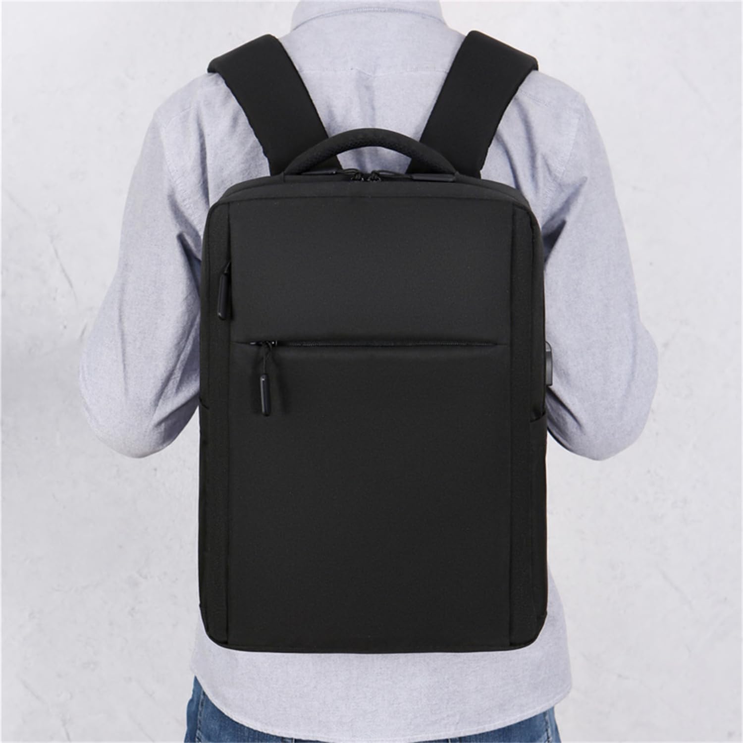 Kommodum Laptop Backpack with USB Charging Port - Waterproof Computer Bag for 15.6 Inch Notebook, Travel, Work & School - Durable Laptop Case for Business Commute & College Students