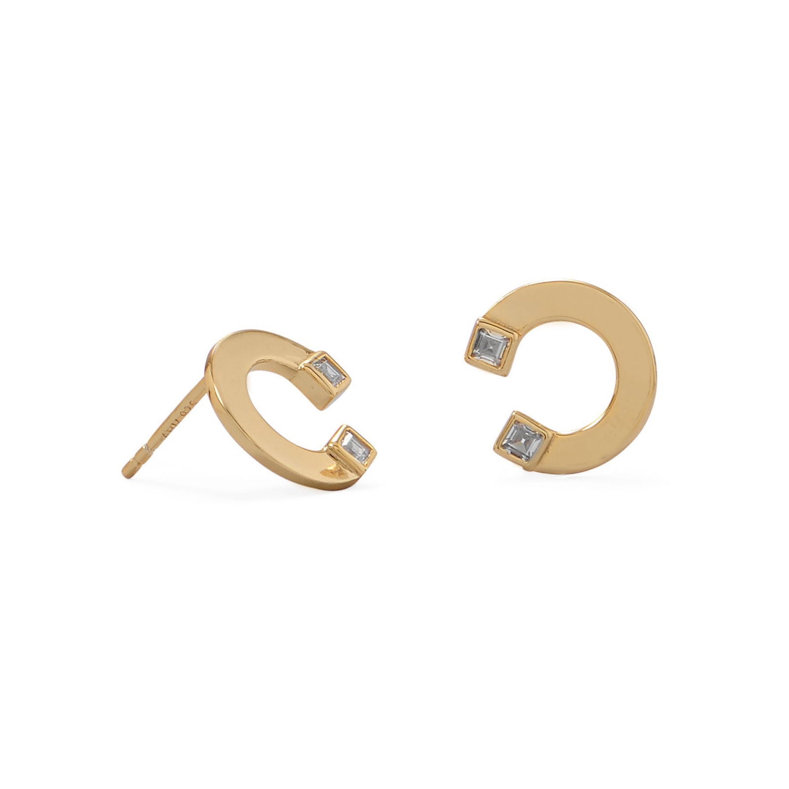 14K Gold Plated Cubic Zirconia Post Earrings for Women - Hypoallergenic & Elegant Jewelry Gift for Everyday Wear, Parties & Special Occasions