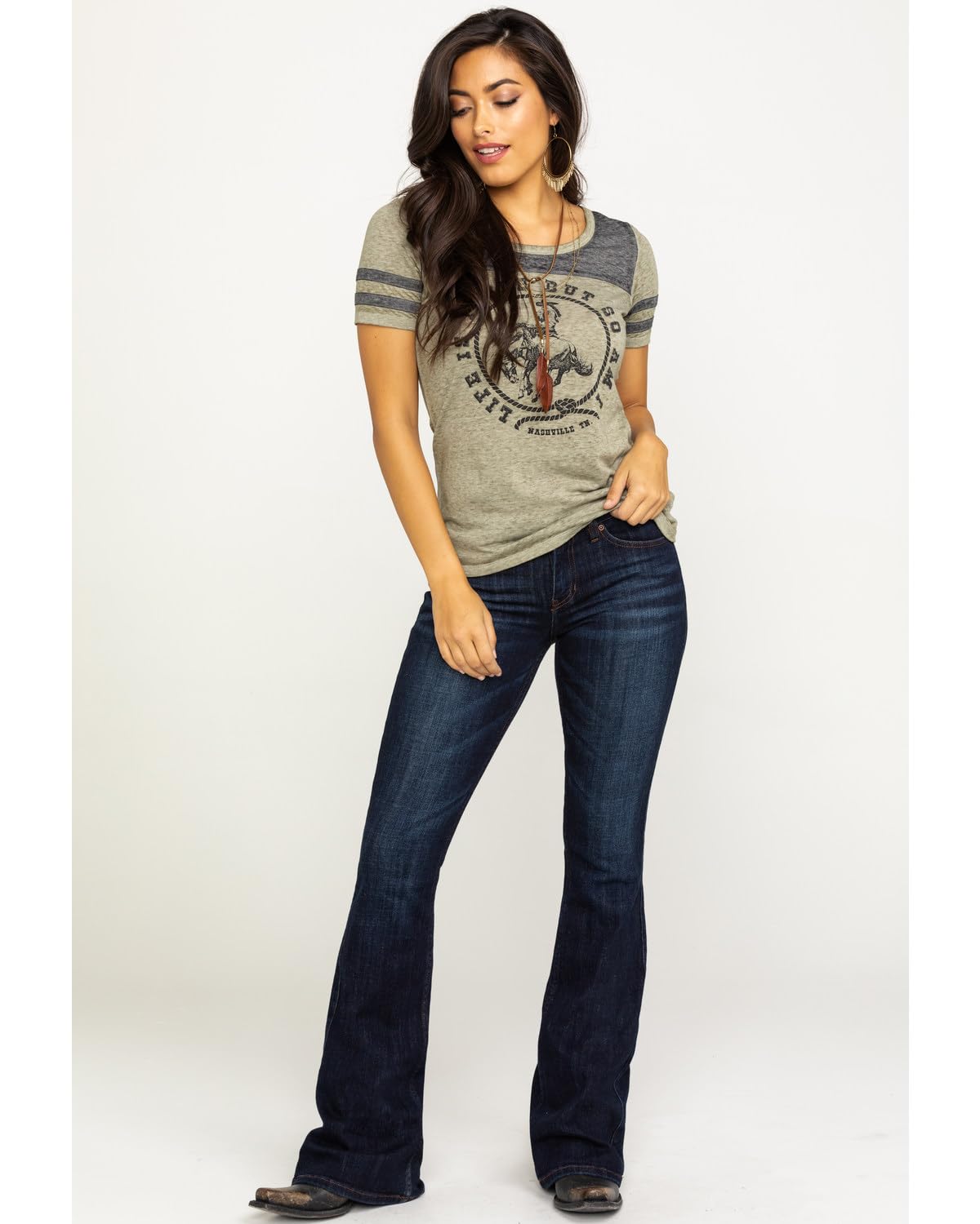 Idyllwind Women's Whiskey Debbie Dark Wash Bootcut Stretch Jeans - Comfortable & Stylish Denim Pants for Casual Wear, Work & Night Out | If19j6-Dkw