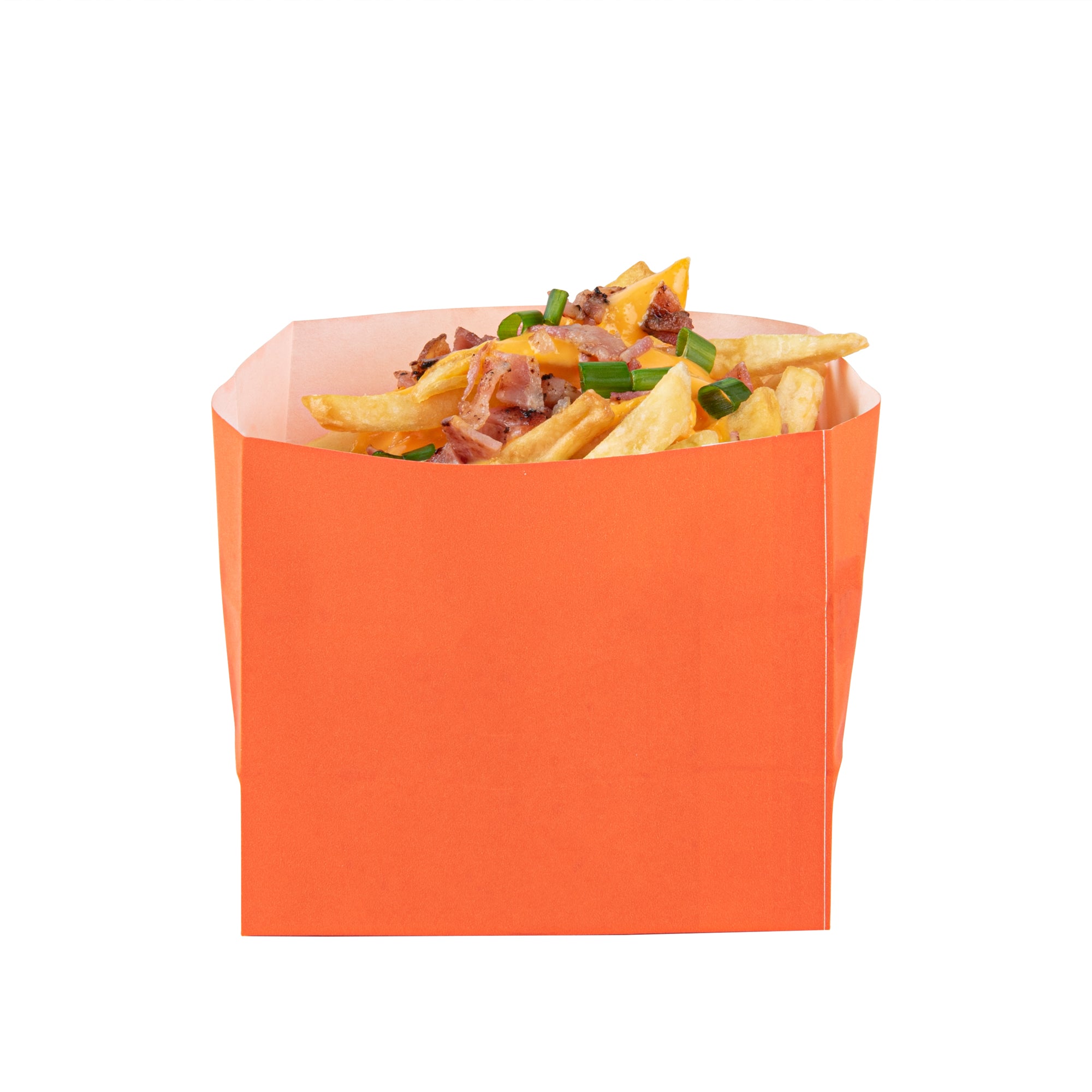 Eco-Friendly Orange Paper Snack Bags 3.75