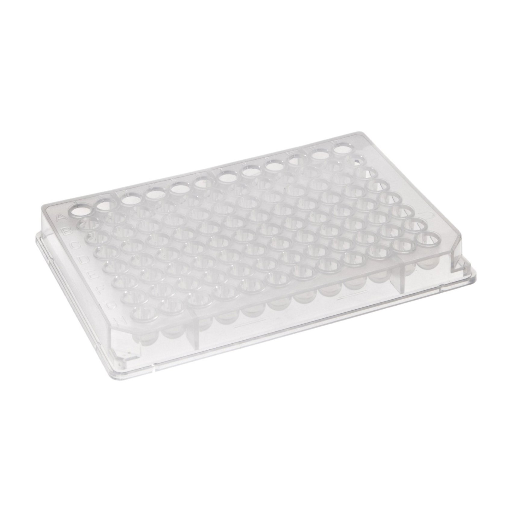 Corning 3357 Polypropylene V-Bottom 96-Well Clear Microplate - Sterile, Non-Treated, No Lid (Pack of 100) - Ideal for PCR, Sample Storage & Laboratory Research