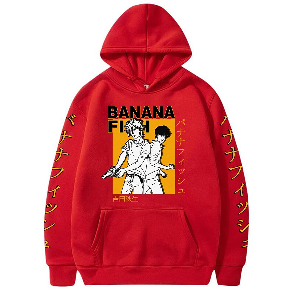 Banana Fish Anime Hoodie - Ash Lynx Graphic Sweatshirt for Men & Women - Cool Anime Gift & Casual Wear for Cosplay, Conventions & Everyday Outfits