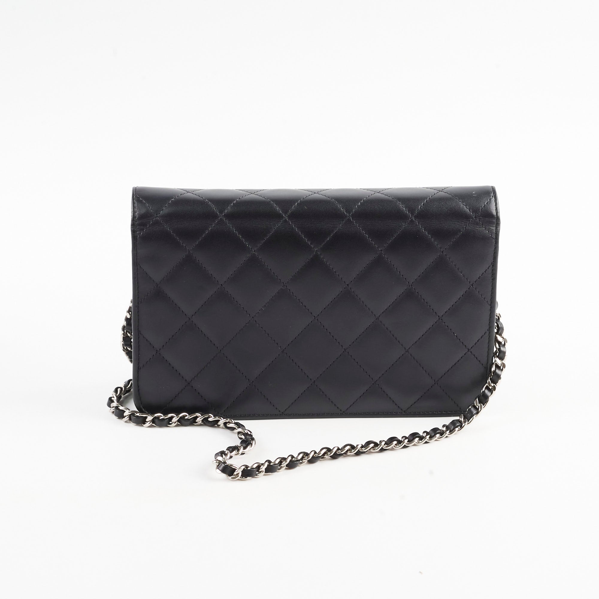 Chanel CC Cambon Wallet on Chain WOC Black Leather Crossbody Bag for Women | Luxury Designer Handbag for Evening Parties & Daily Use