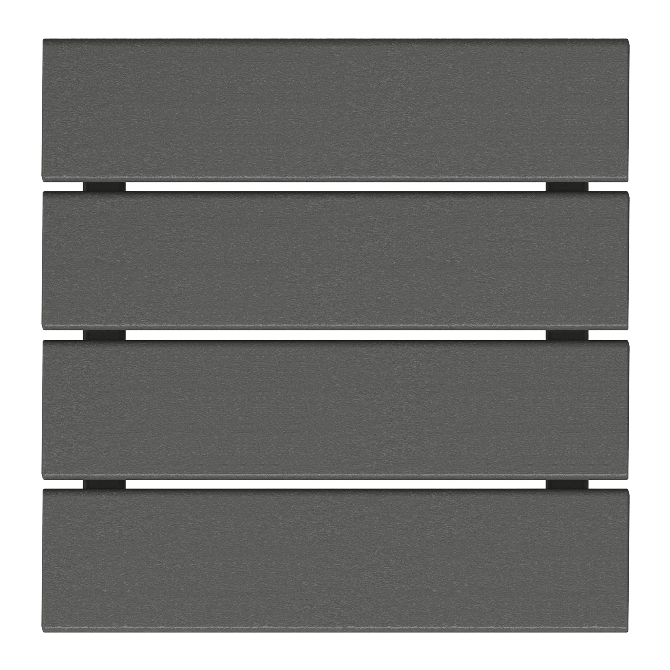 WestinTrends All-Weather Poly Lumber Adirondack Small Patio Square End Table - Gray Outdoor Furniture for Deck, Garden & Poolside Use