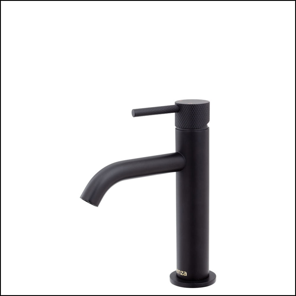Fienza 231103B Matte Black Kitchen Faucet Mixer - Modern Single Handle Pull-Down Sprayer for Sink, Perfect for Home Kitchen and Bathroom Renovation