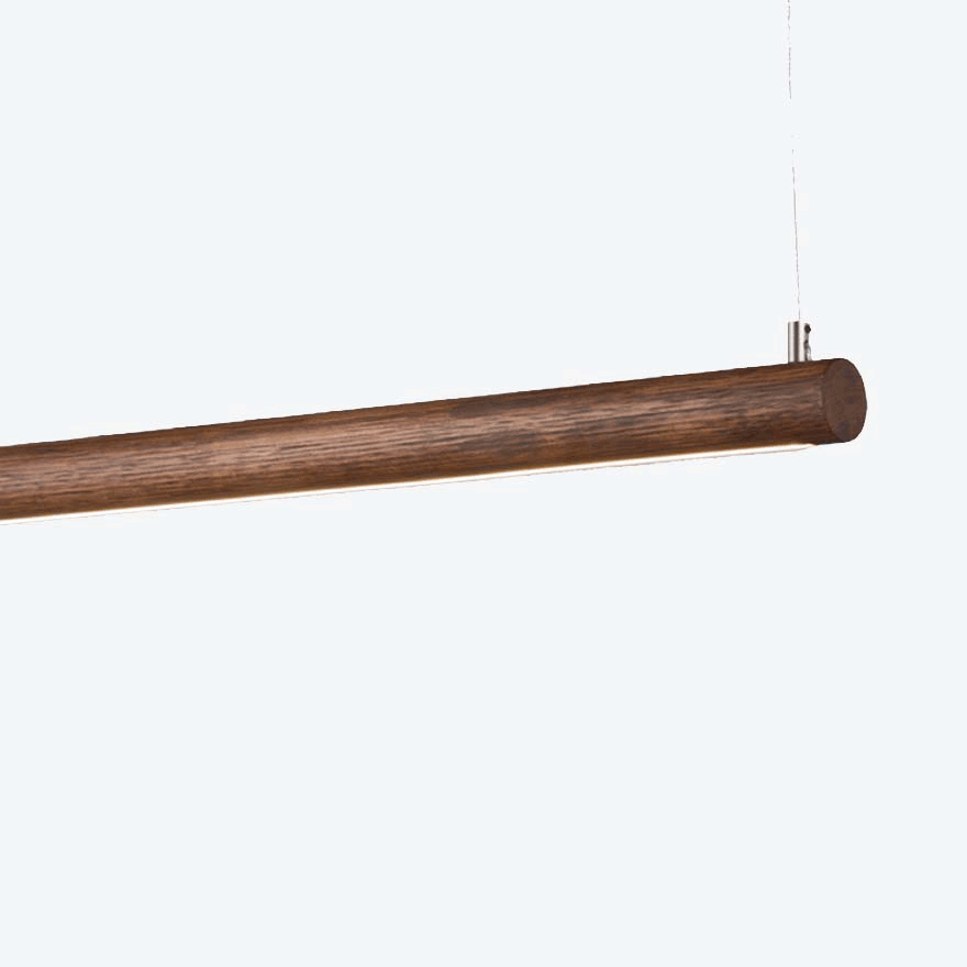 2BY4 Round LED Linear Pendant Light - Modern Dimmable Hanging Fixture for Kitchen Island, Dining Room & Office Lighting