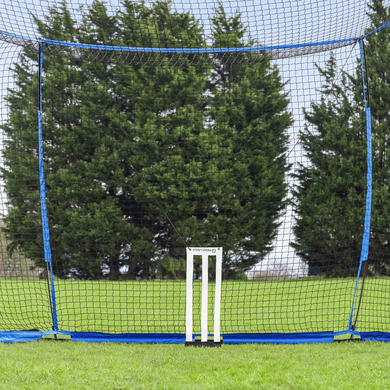 FORTRESS Baseball Pop-Up Backstop Net - Portable Pitching & Batting Practice Net for Baseball & Cricket Training | Durable Sports Equipment for Backyard, Field & Indoor Use