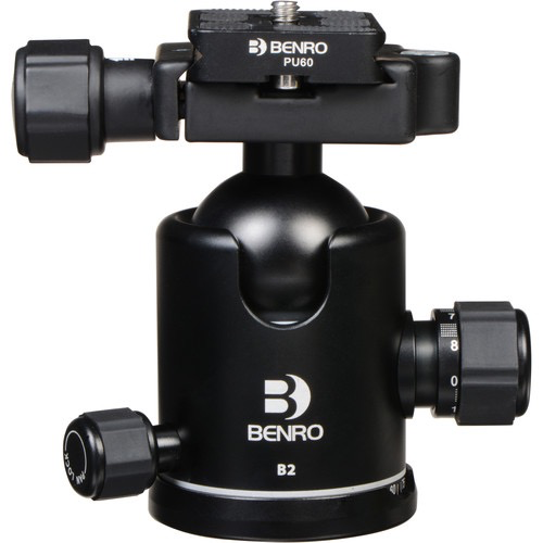 Benro B2 Double Action Ballhead - Professional Camera Tripod Head for DSLR & Mirrorless Cameras - Perfect for Photography, Videography & Travel Shooting