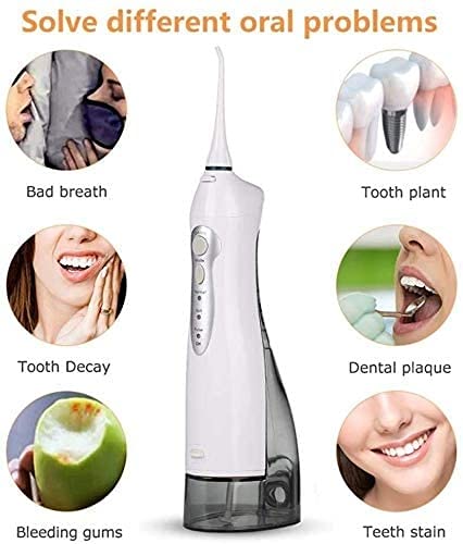 **Cordless Water Flosser for Teeth Cleaning - 3 Modes, IPX7 Waterproof, 220ML Portable Dental Flosser with USB Rechargeable - Perfect for Home & Travel Oral Care**