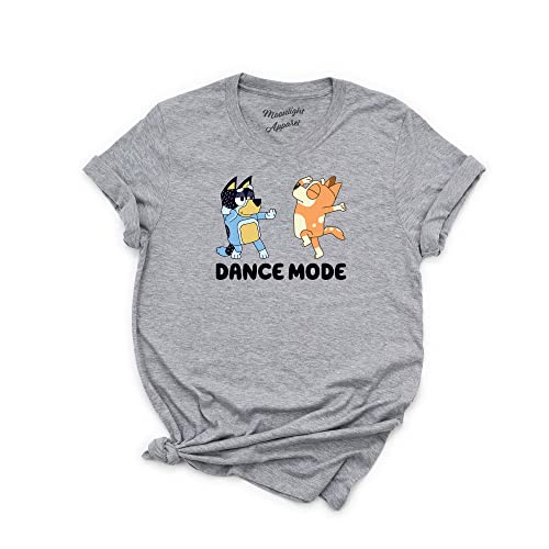 Bluey Bingo Dance Mode T-Shirt for Adults - Disney Inspired Unisex Tee for Men & Women - Official Bluey Merchandise - Perfect for Family Outings, Disney Trips, and Casual Wear