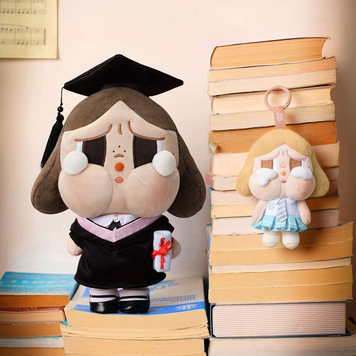 Limited Edition POP MART CRYBABY Sunset Concert Series Plush Doll - Cute Collectible Stuffed Animal Toy for Anime Fans, Gift for Music Lovers - Perfect for Bedroom Decor, Concert Souvenirs & Kawaii Collections