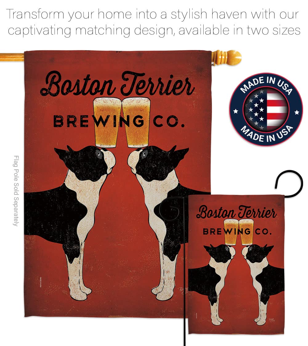 Boston Terrier Garden Flag 13x18.5