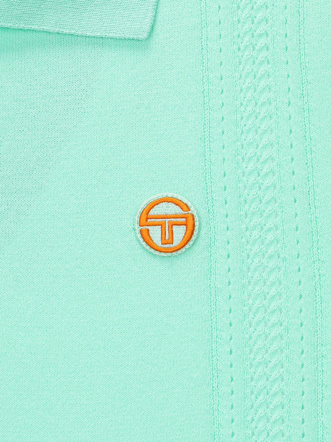 Preppy Knit Polo Shirt for Men - Light Mint Green Casual Cotton Top | Perfect for Office, Golf & Summer Outfits