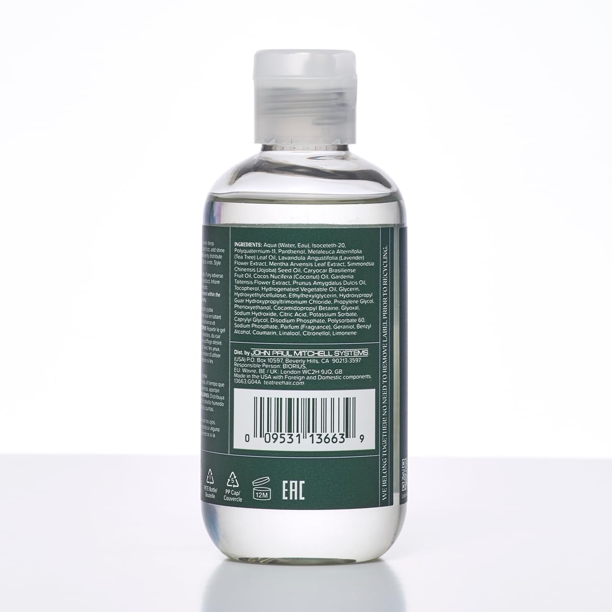 Tea Tree Lavender Mint Defining Hair Gel - Lightweight Frizz Control for Coarse, Curly & Dry Hair - Perfect for Natural Curls & Styling