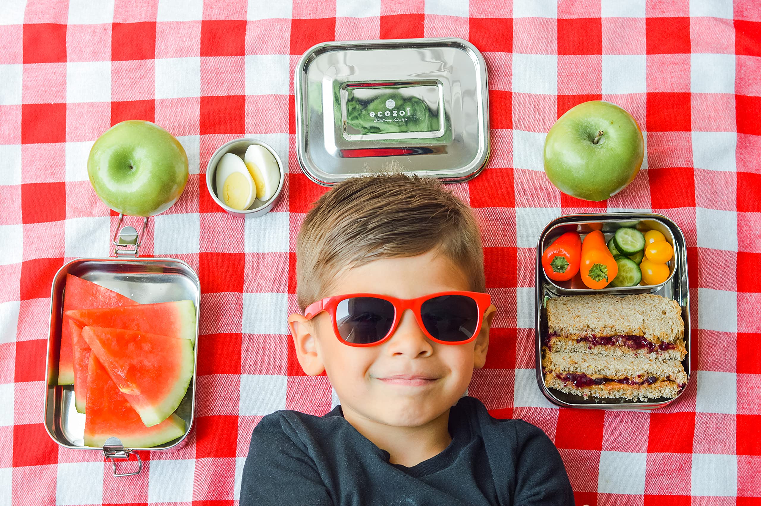 Leak Proof Stainless Steel Lunch Box - 3-in-1 Eco Friendly Bento Box with Silicone Seal & Bonus Lunch Pod | Sustainable Metal Food Container for Office, School, Picnic & Meal Prep | Reusable Tiffin Box
