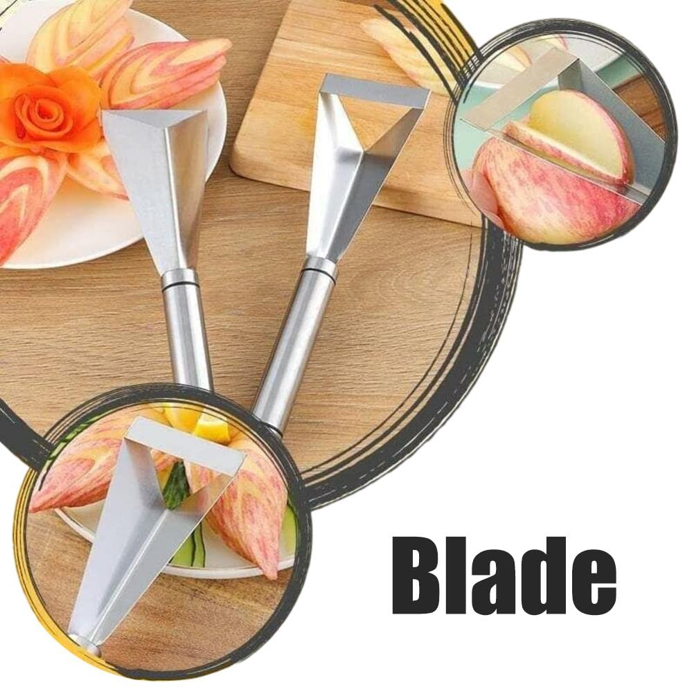 Premium Stainless Steel Fruit & Vegetable Carving Cutter Set - 9.4