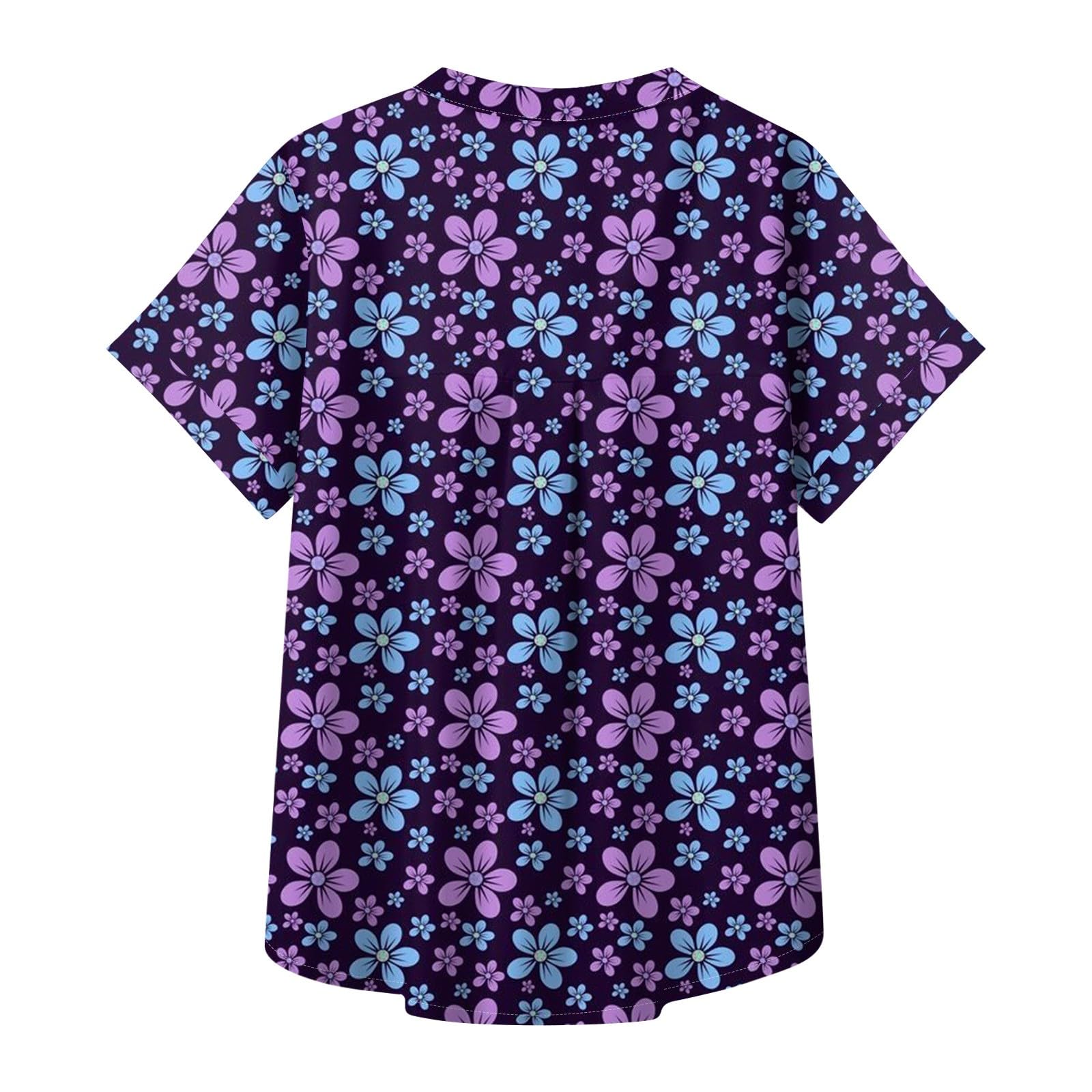 FQZWONG Women's Summer Button Down Shirts - Short Sleeve Blouses with Chest Pocket | Casual Tops for Work, Vacation & Everyday Wear